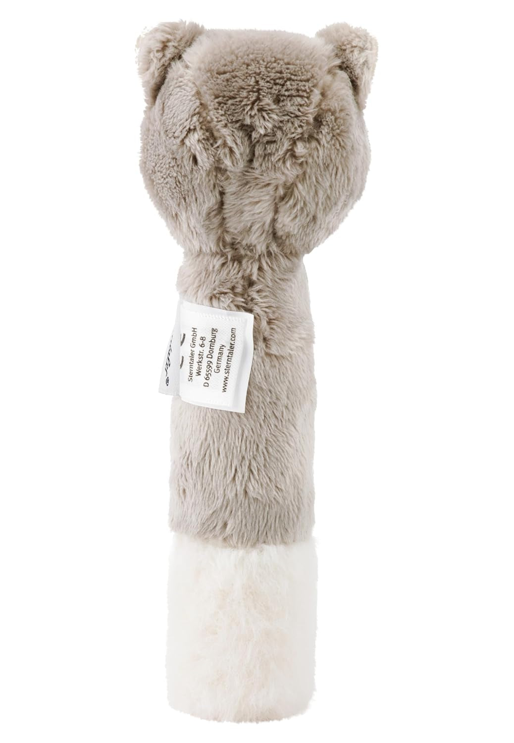 Sterntaler baby pieper kat Lilly - Zacht fleece babyspeelgoed - Grijpspeelgoed voor baby's - Eerste pogingen om te grijpen en te spelen, grijs Bebe Toys Naty Shop