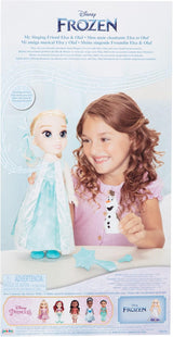 Disney Die Eiskönigin - Frozen - Zingende ELSA pop 35 cm, zingt "Let It Go", inclusief accessoires voor extra plezier, perfect voor meisjes vanaf 3 jaar, 225306, Türkis