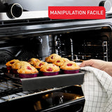 Tefal Creabake J3089304 3 Stück Brioche-Backform Antihaft-Beschichtung, Leicht Entnehmbar, Stapelbar, Einfache Austellung, Backform Vormen en bakplaten Naty Shop