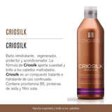 Criosilk haarconditioner, 300 ml, met provitamine B5 en zijdeproteïnen, geeft beschadigd haar soepelheid en glans, hydrateert en regenereert het haar Naty Shop haarmasker
