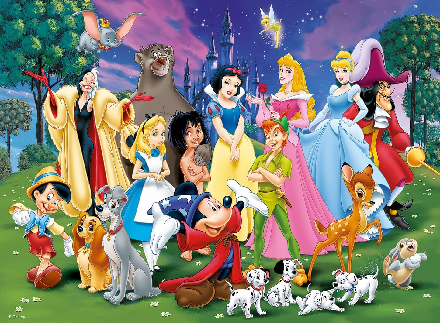 Ravensburger puzzel voor kinderen - 12698 Disney favorieten - Disney puzzel voor kinderen vanaf 8 jaar, met 200 stukjes in XXL formaat Puzzel Naty Shop