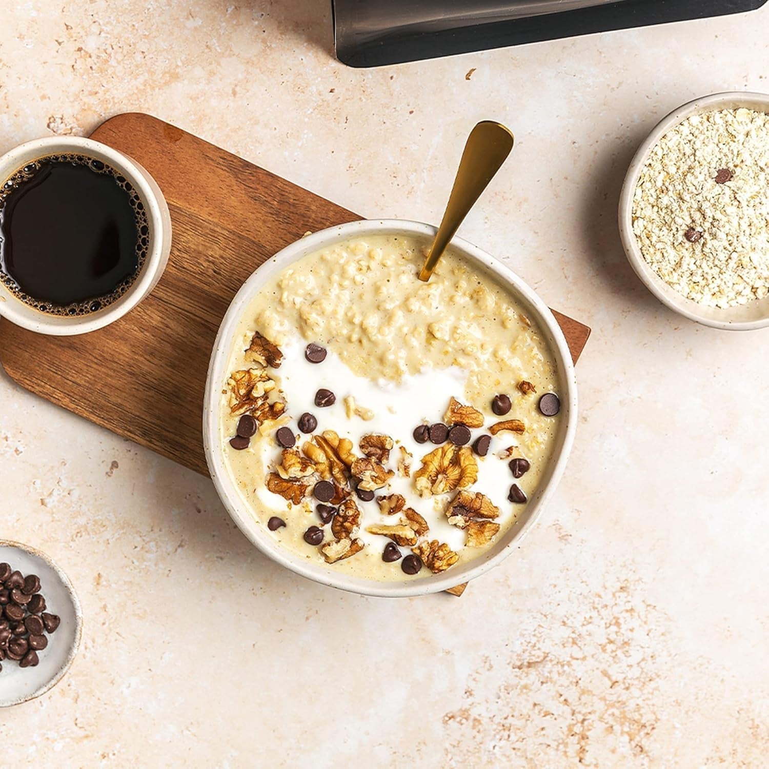 Protein Works - Eiwitpap 360 | Mythe Extra vitaminen en mineralen | Proteinreiches Frühstück | Kalorienarme Haferflocken | 6 Porties | Banaan-Choco-Chip | 500G Granen Naty Shop