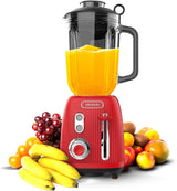 Cecotec Keukenmixer Retro Power Zwart Titanium Retrogroen. 1200W Maximale Leistung, 2 Geschwindigkeiten, 4-Klingen-Messer Mit Schwarzer Titanbeschichtung en 1.5L Krug, Vintage-Design in Grün Kitchen Naty Shop Red