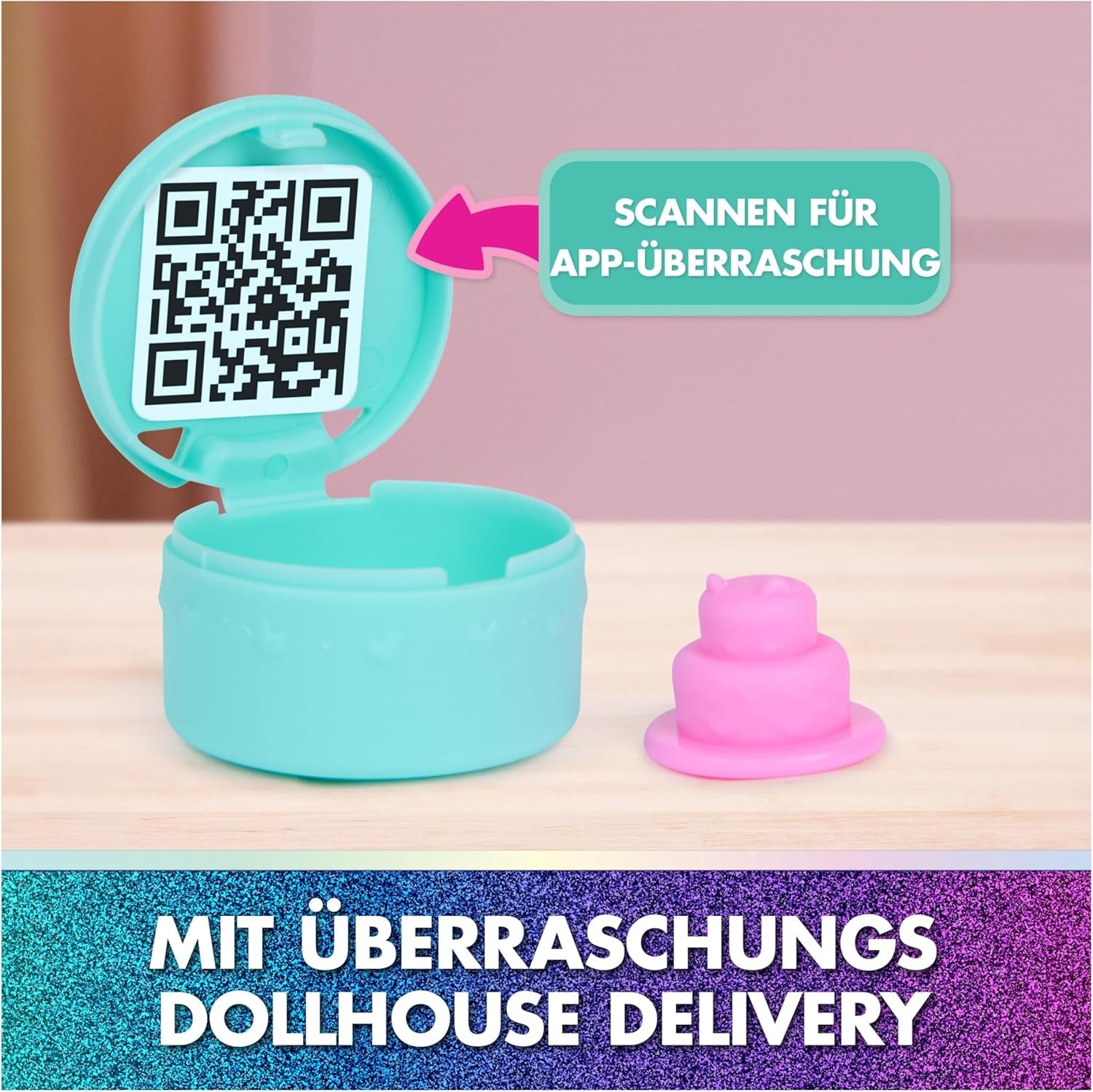 DREAMWORKS GABBY'S POPPENHUIS: DE FILM - Portaalkamer Kuchi's met suiker bestrooide keuken met figuur en accessoires, voor kinderen vanaf 3 jaar