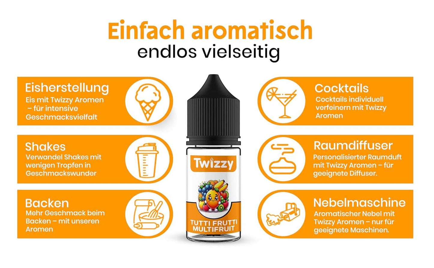 Twizzy Geconcentreerd Tutti Frutti Aroma, 30 ml Aroma's Naty Shop