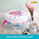 DECOCINO witte rolfondantdeken - 300g - kant-en-klare fondantdeken voor het bekleden en decoreren van taarten en cupcakes - glutenvrij en veganistisch (pak van 2) Naty Shop Suikerpasta