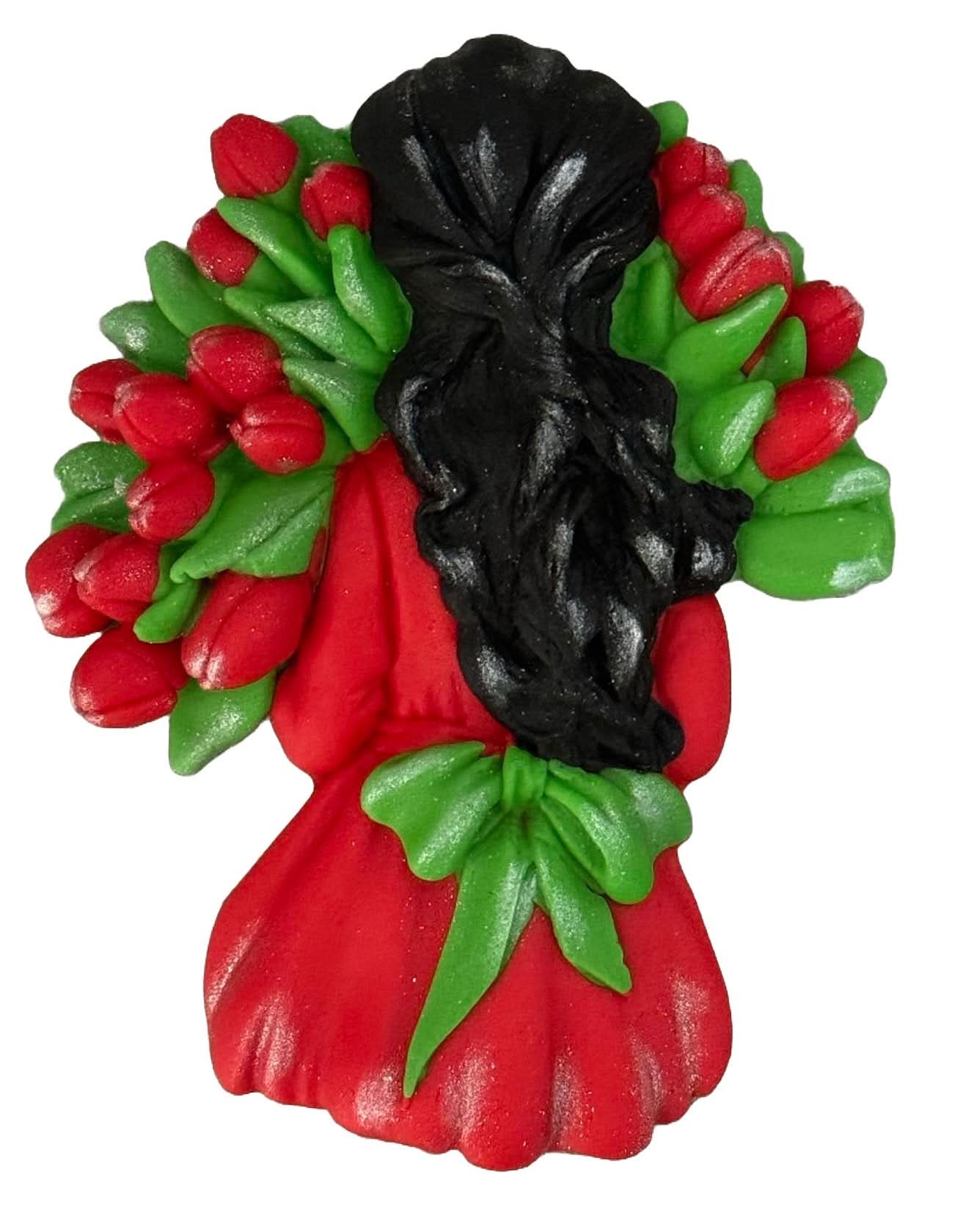 Eetbare suikerdecoratie, Beautiful Lady Sugar Paste Decorations Nati Shop