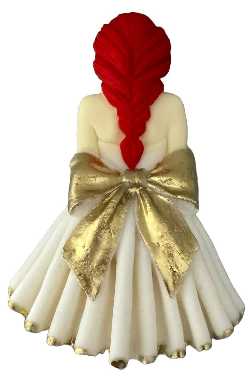 Eetbare suikerdecoratie, Beautiful Lady Sugar Paste Decorations Nati Shop