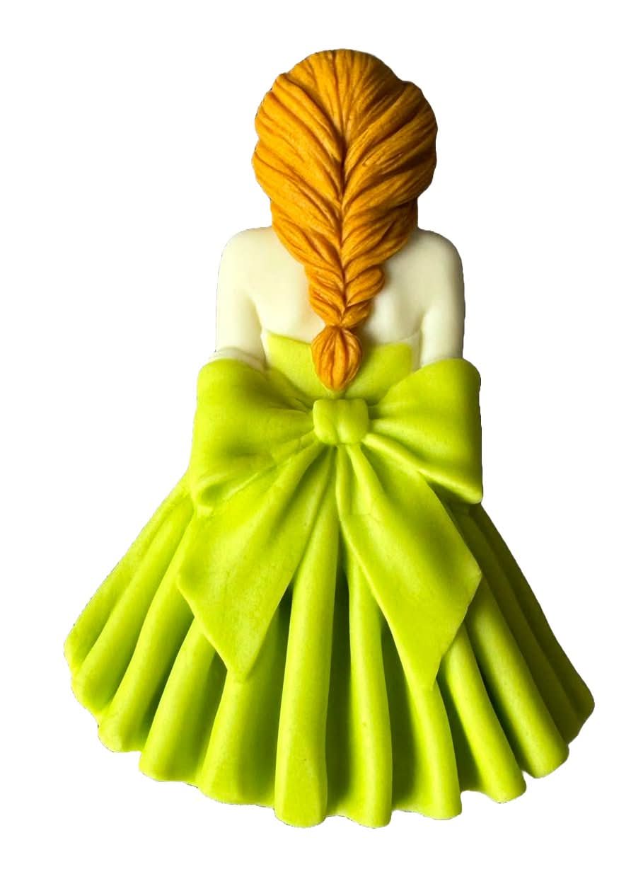 Eetbare suikerdecoratie, Beautiful Lady Sugar Paste Decorations Nati Shop