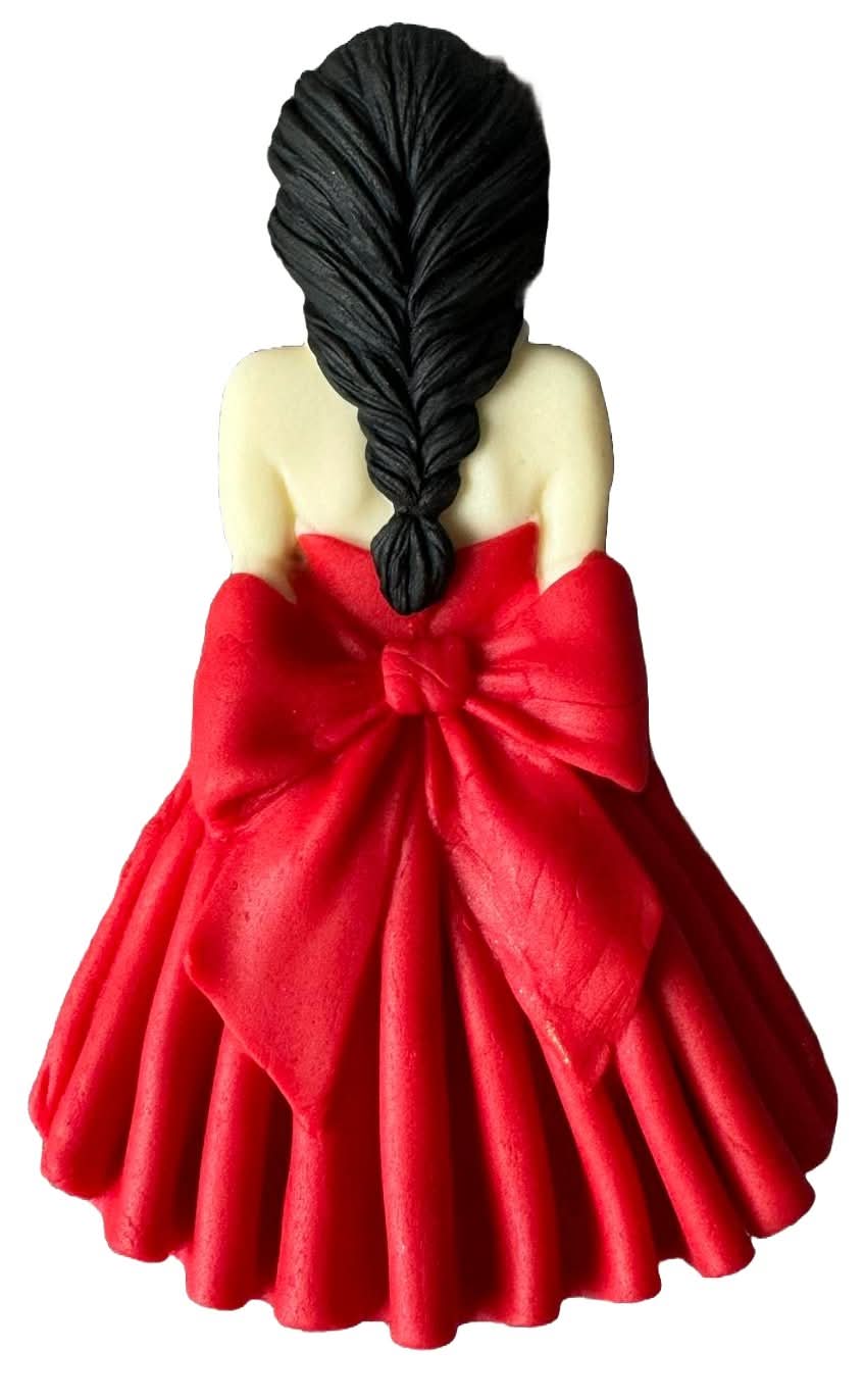Eetbare suikerdecoratie, Beautiful Lady Sugar Paste Decorations Nati Shop