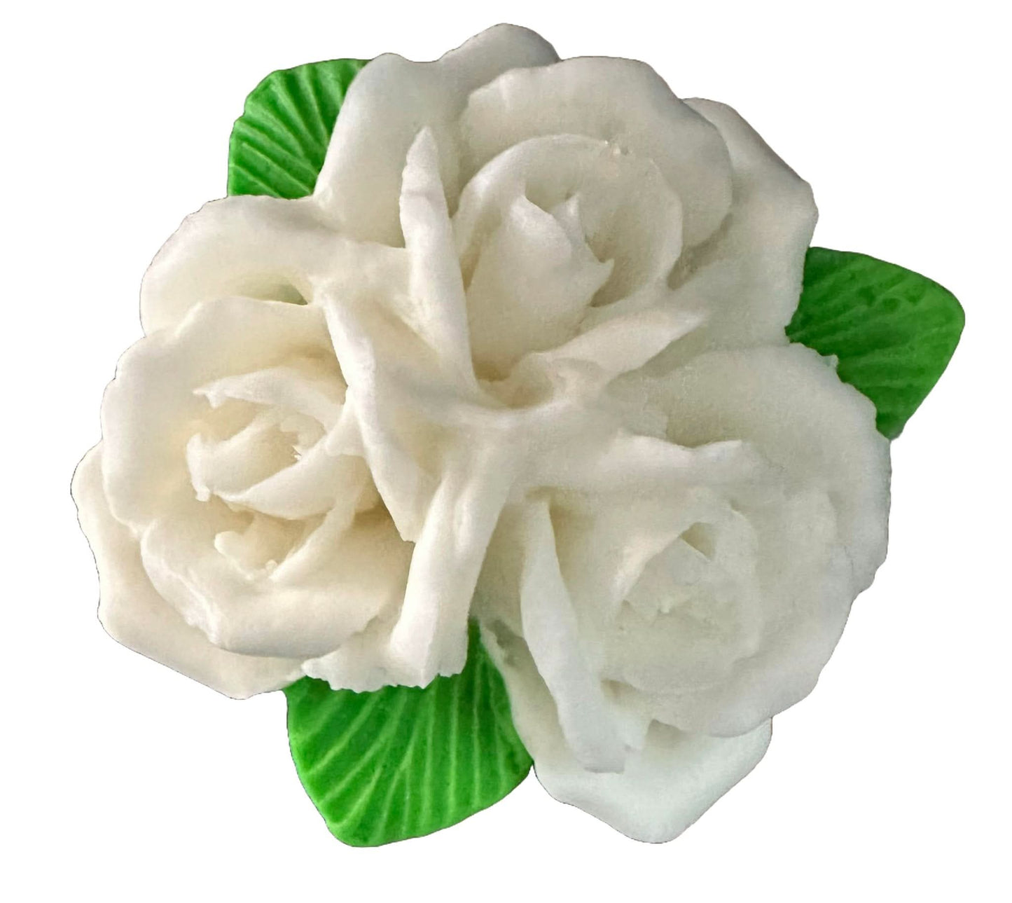Eetbare suikerdecoratie, Boeket witte rozen Decoraties van Sugar Paste Nati Shop