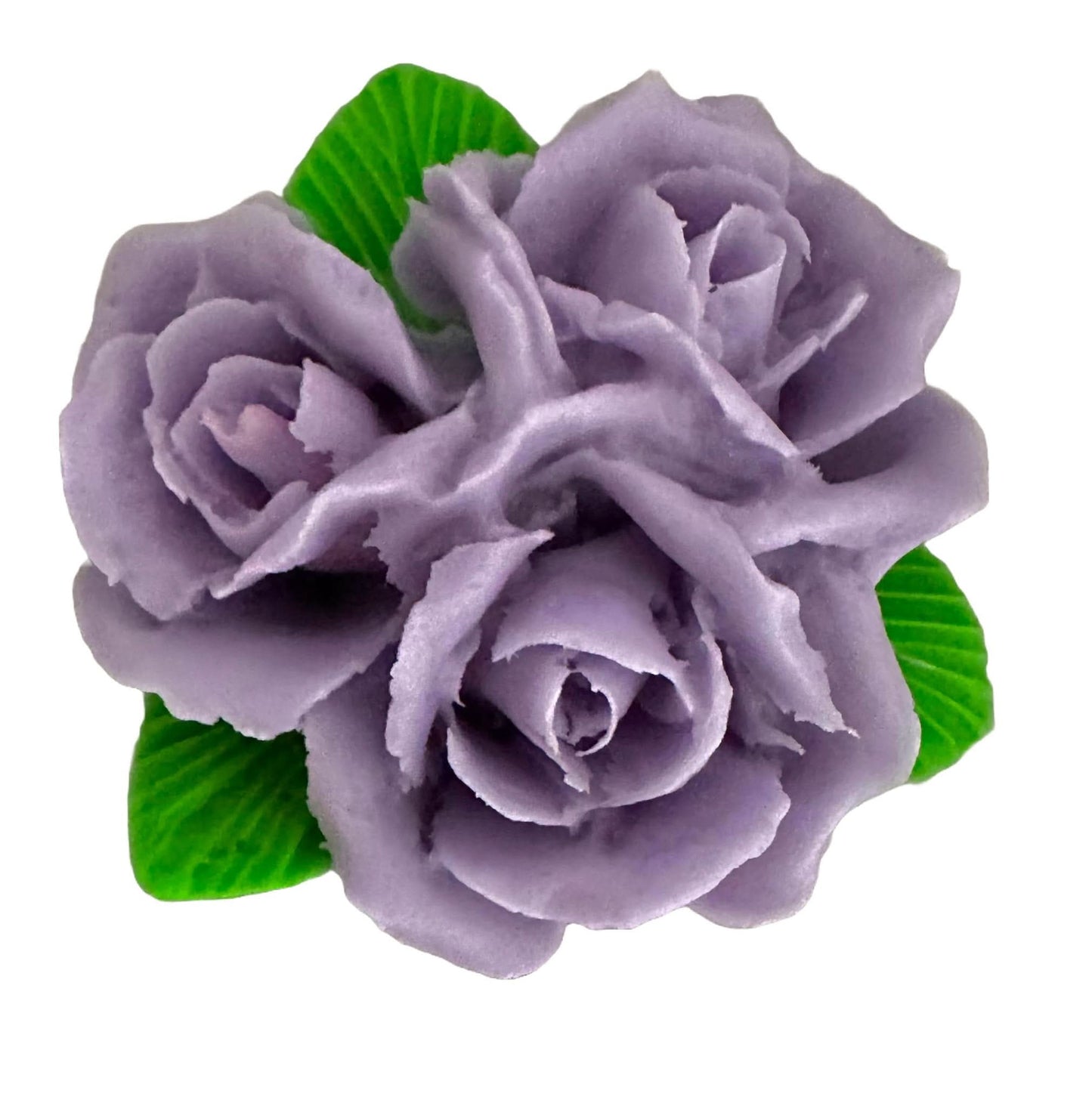 Eetbare suikerdecoratie, Boeket paarse rozen Decoraties van Sugar Paste Nati Shop