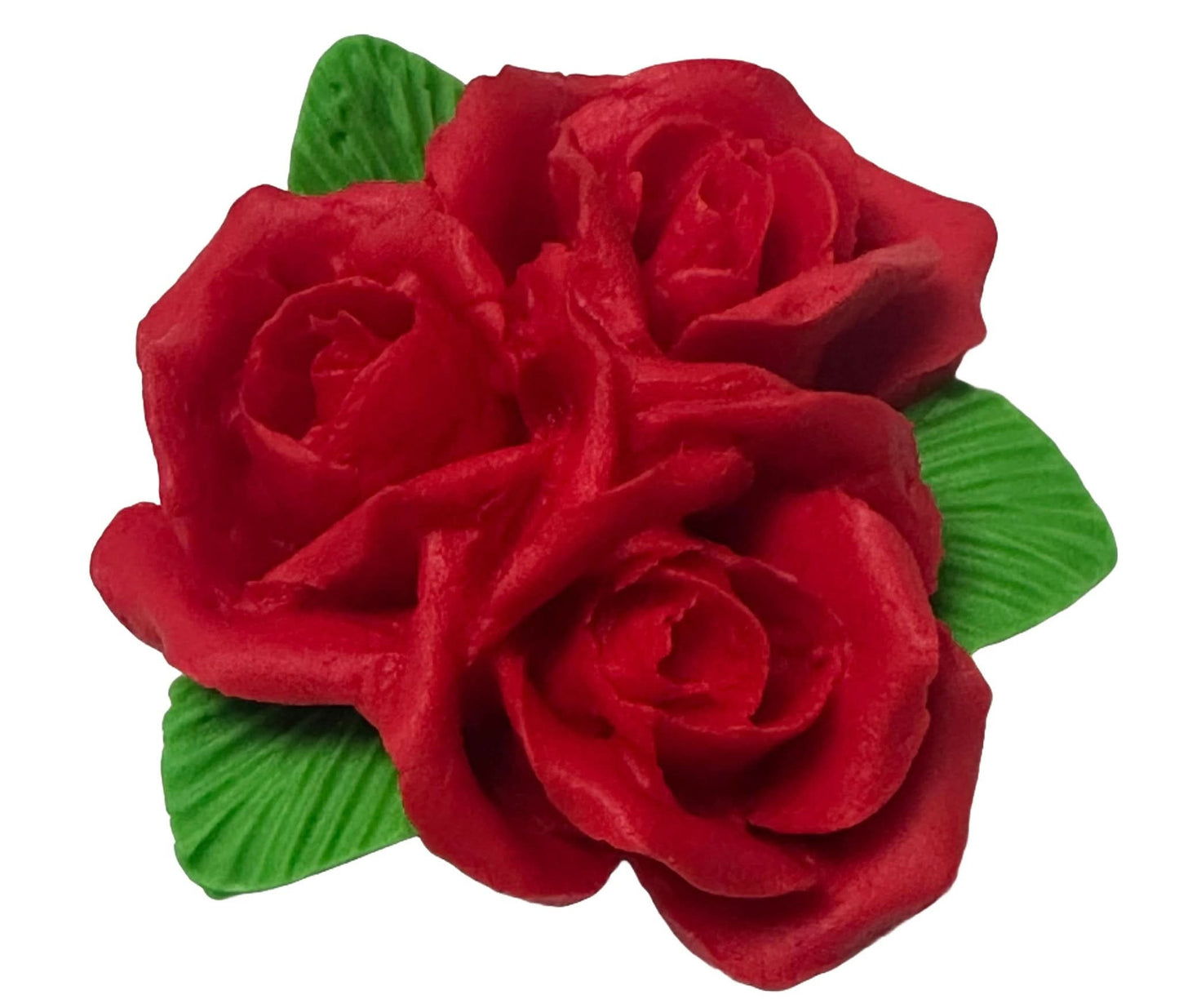 Eetbare suikerdecoratie, Boeket rode rozen Decoraties van Sugar Paste Nati Shop
