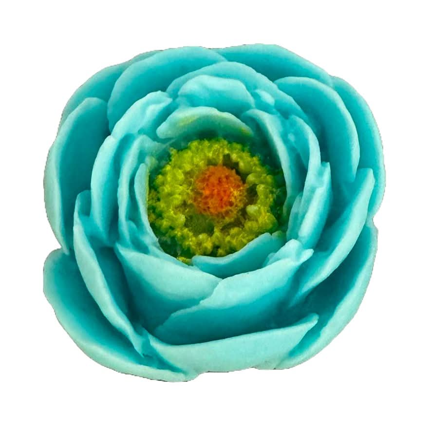 Eetbare suikerdecoratie, Blauwe Pioen Suikerpasta Decoraties Nati Shop