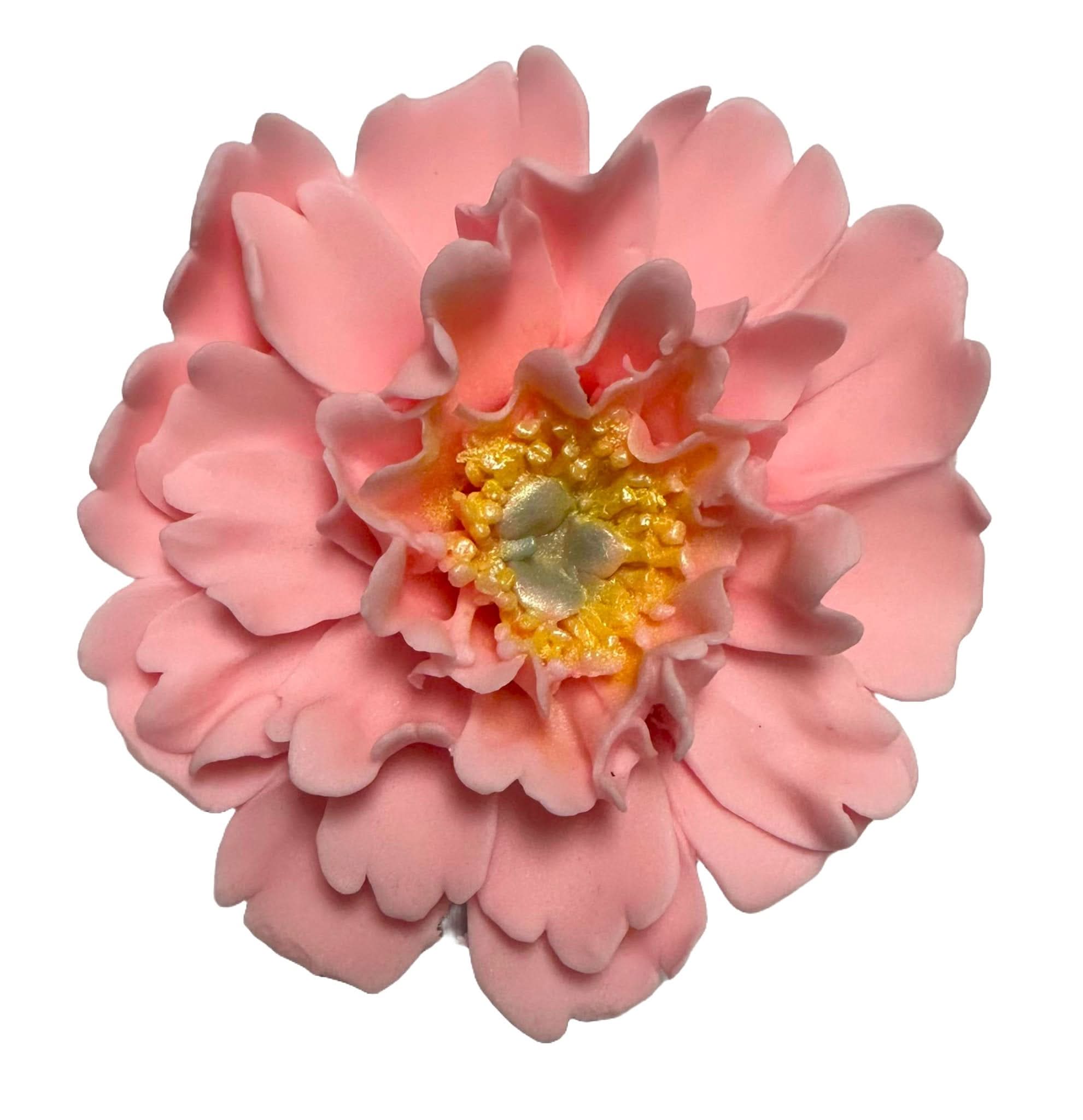 Eetbare suikerdecoratie, Roze Pioen Suikerpasta Decoraties Nati Shop