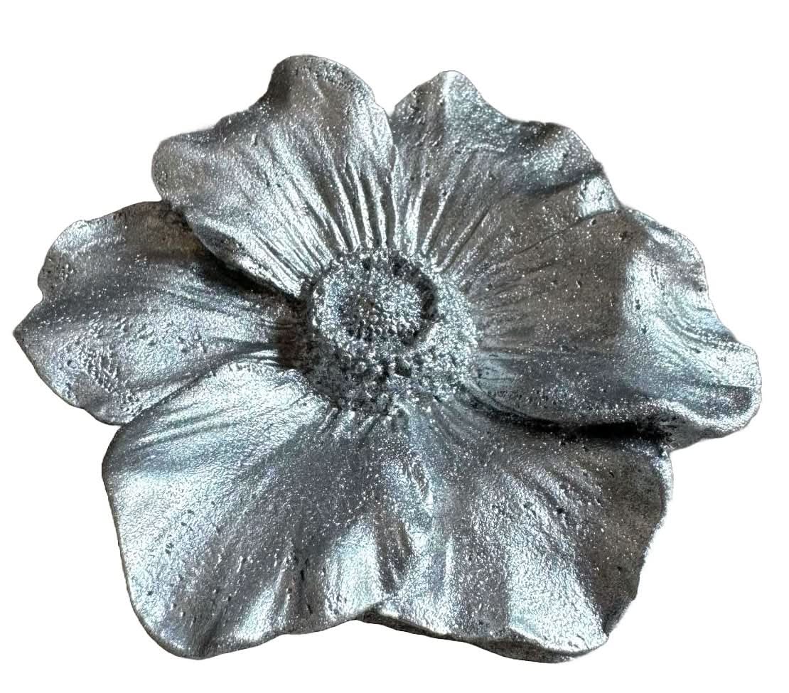 Eetbare suikerdecoratie, Zilveren Camelia Suikerpasta Decoraties Nati Shop