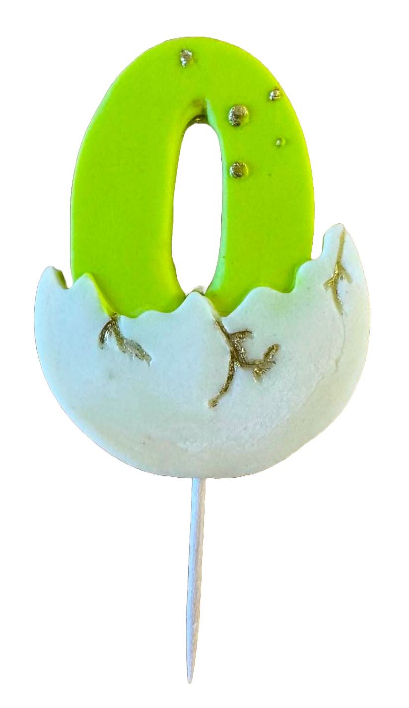 Eetbare suikerdecoratie, Cijfer 0 Suikerpasta Decoraties Nati Shop