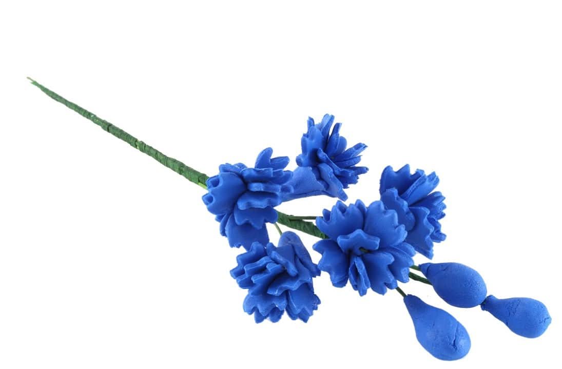 Eetbare suikerdecoratie, Blauwe bloemtak Nati Shop