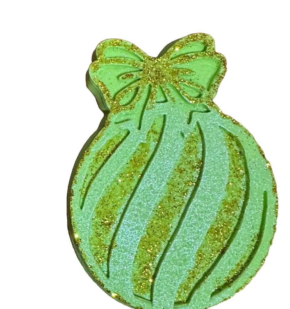 Eetbare suikerdecoratie, kerstboombol, groene Nati Shop
