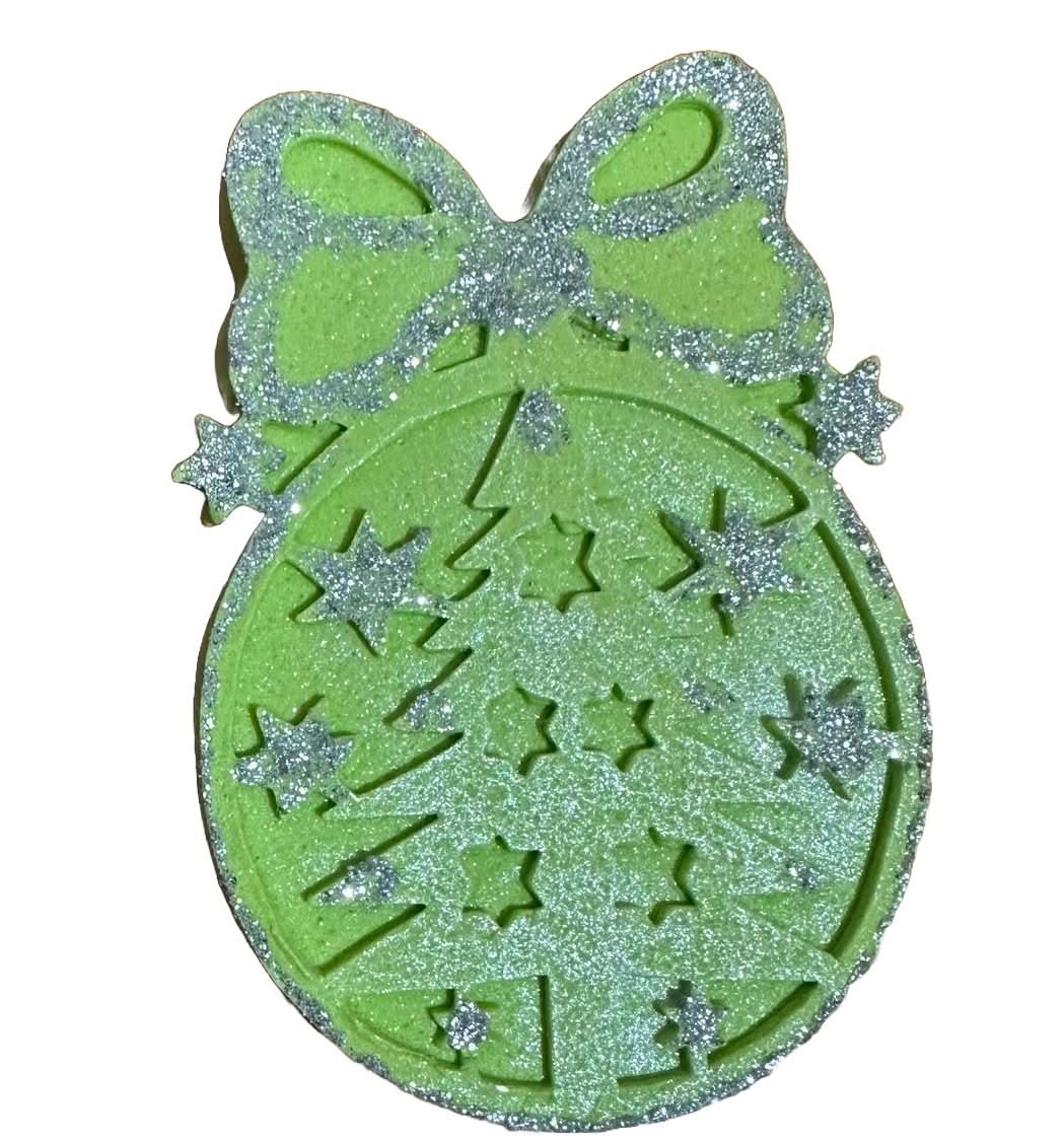 Eetbare suikerdecoratie, kerstboombol, groene Nati Shop