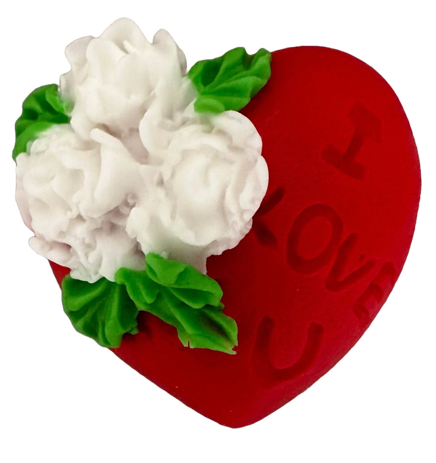 Eetbare suikerdecoratie, Hart "I love you" Decoraties van Sugar Paste Nati Shop