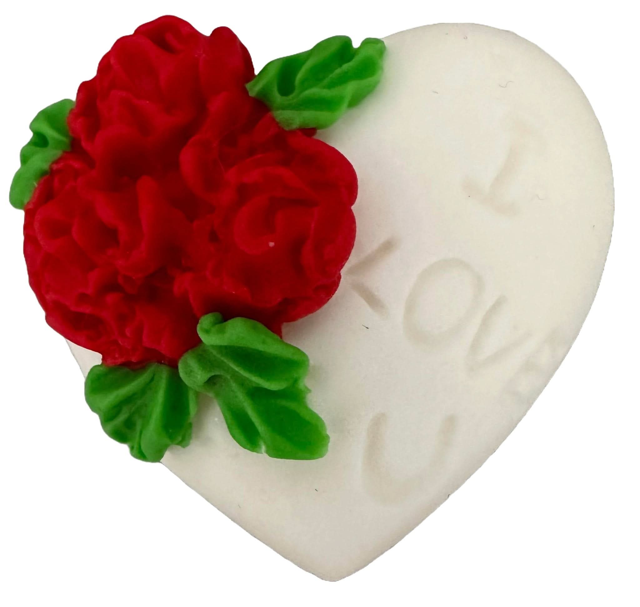 Eetbare suikerdecoratie, Hart "I love you" Decoraties van Sugar Paste Nati Shop