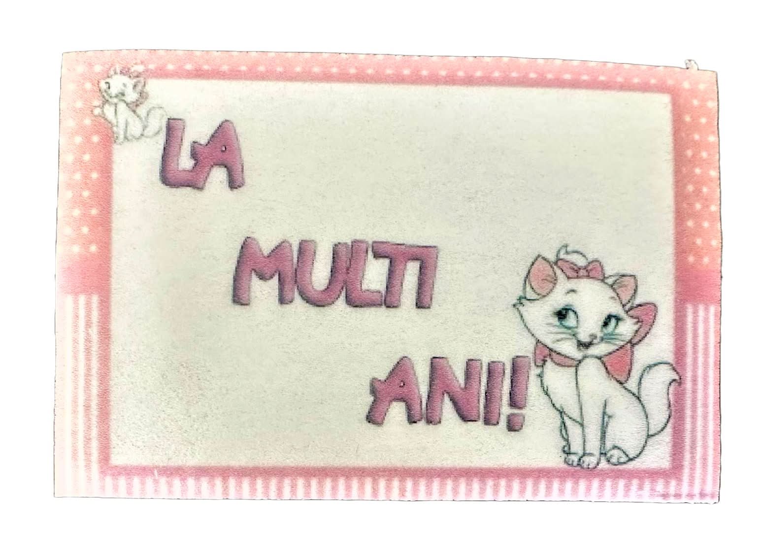 Eetbare suikerdecoratie, "Gefeliciteerd met je verjaardag!" Nati-winkel