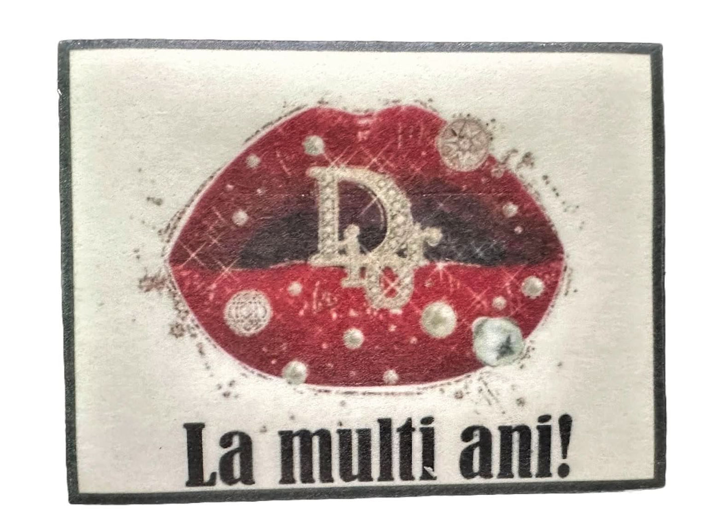 Eetbare suikerdecoratie, "Gefeliciteerd met je verjaardag!" Nati-winkel