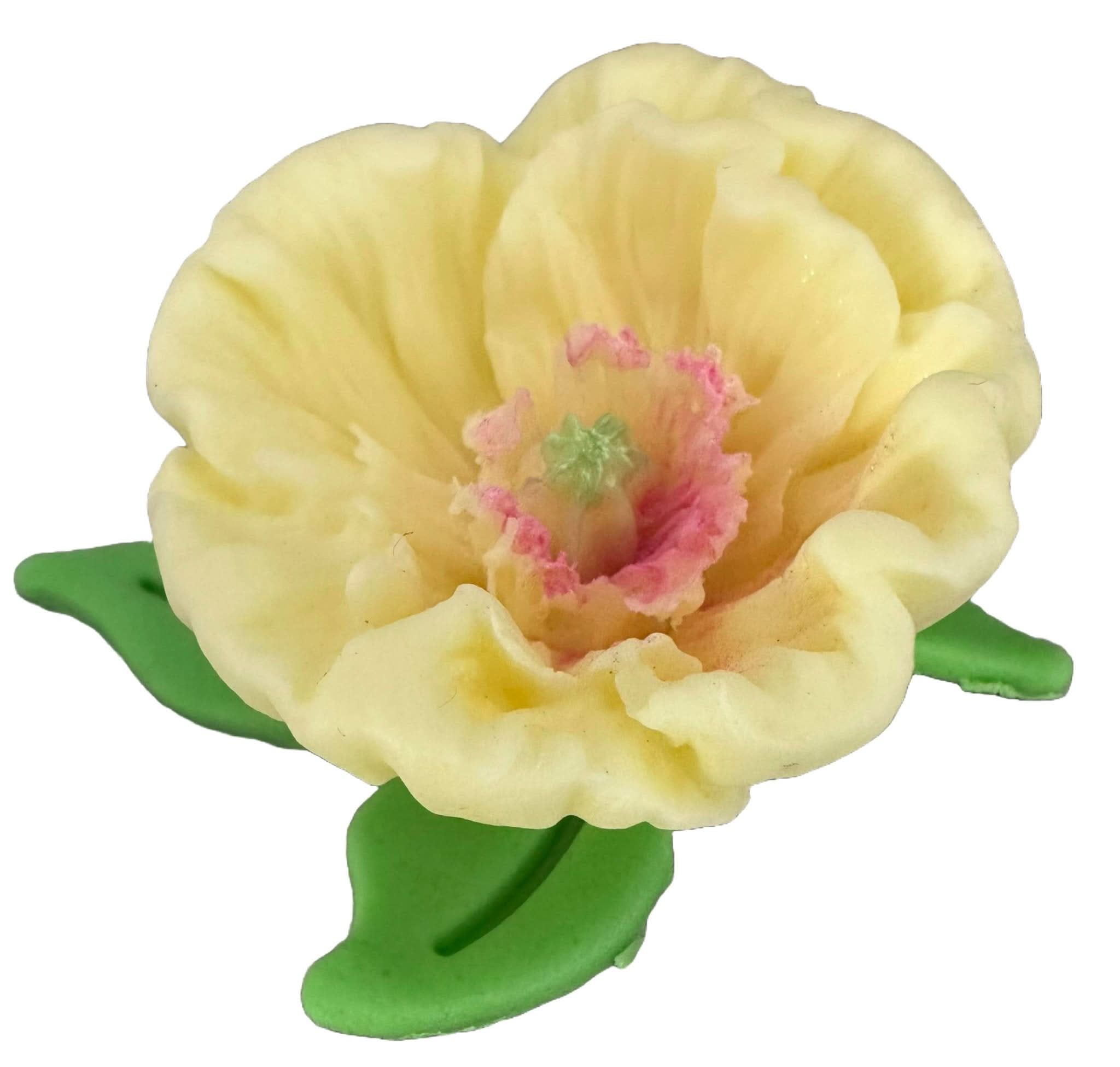 Eetbare suikerdecoratie, gele tulpdecoraties van Sugar Paste Nati Shop