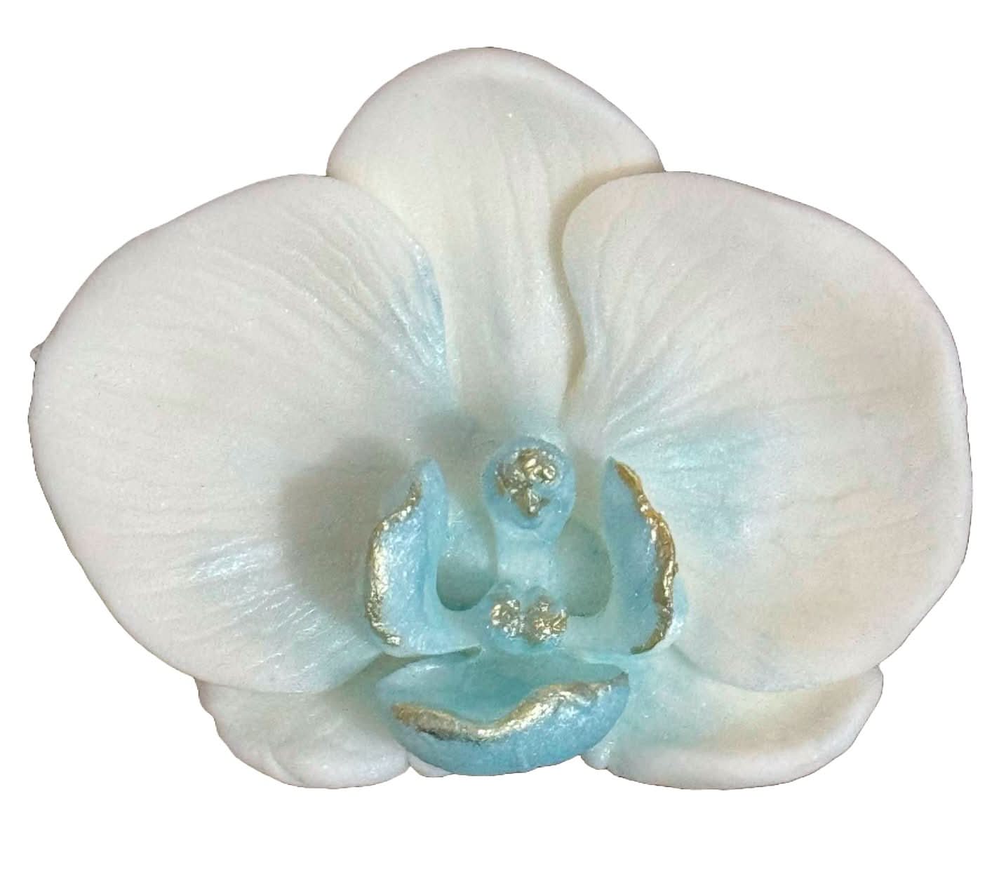 Eetbare suikerdecoratie, Witte Orchideedecoraties van Sugar Paste Nati Shop