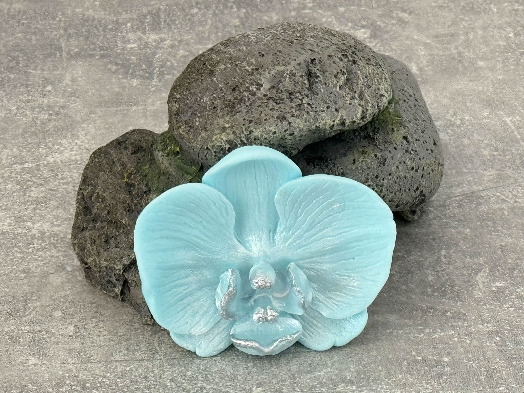 Eetbare suikerdecoratie, Blauwe Orchidee Suikerpasta Decoraties Nati Shop