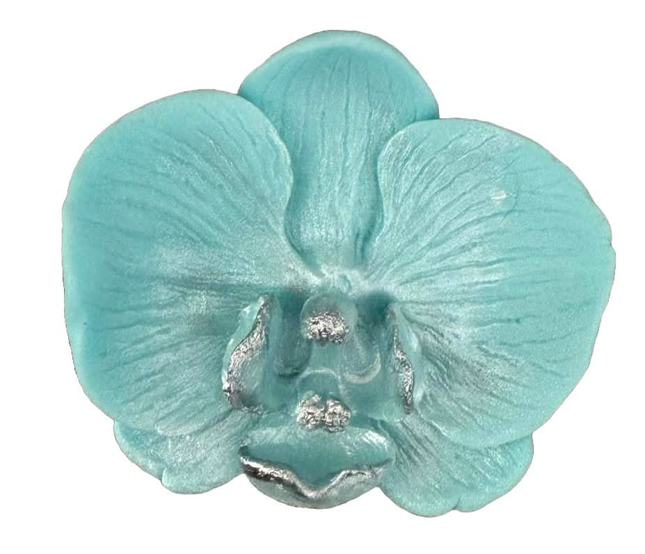 Eetbare suikerdecoratie, Blauwe Orchidee Suikerpasta Decoraties Nati Shop