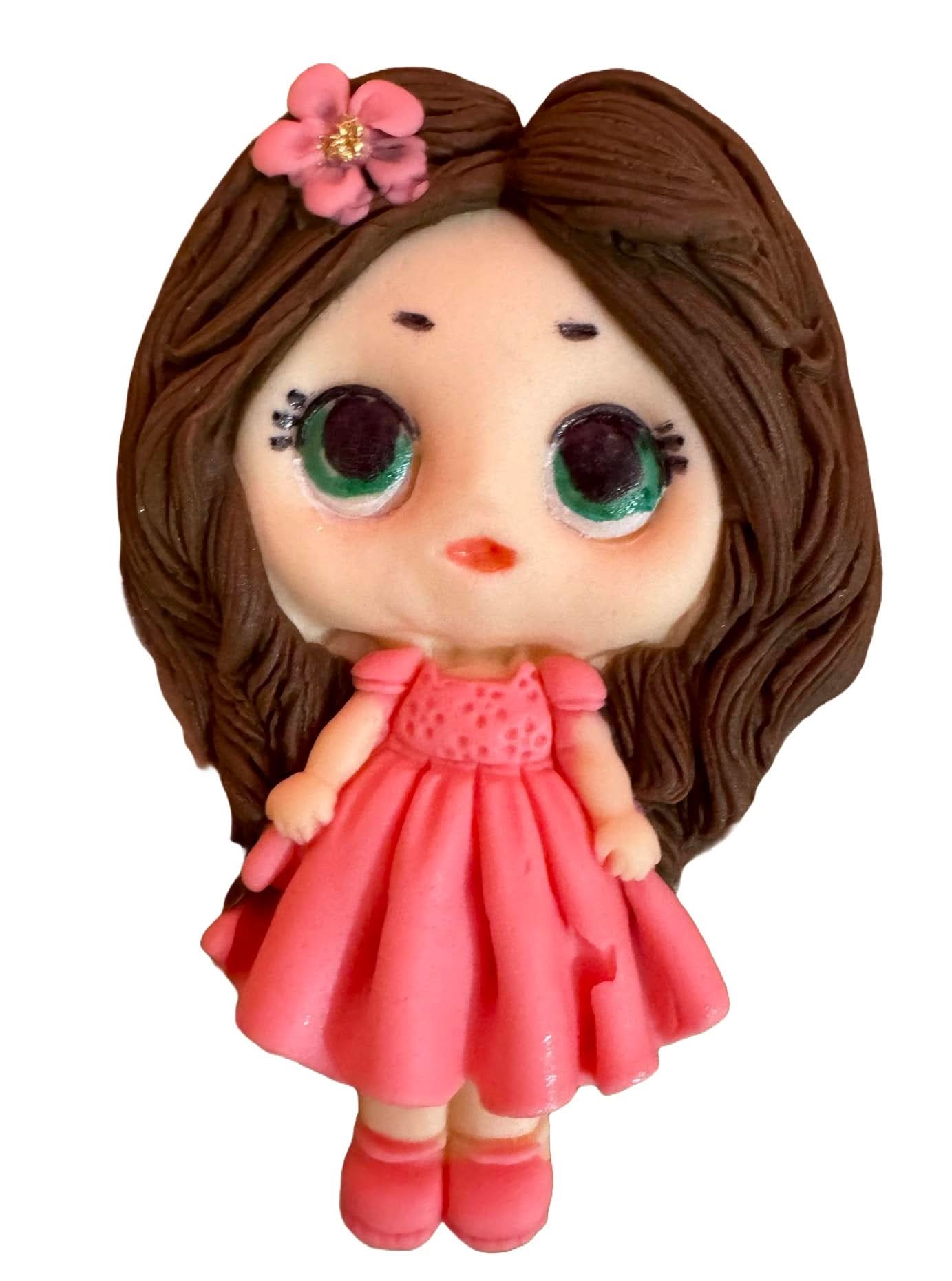 Eetbare suikerdecoratie, Pretty Girl Sugar Paste Decorations Nati Shop