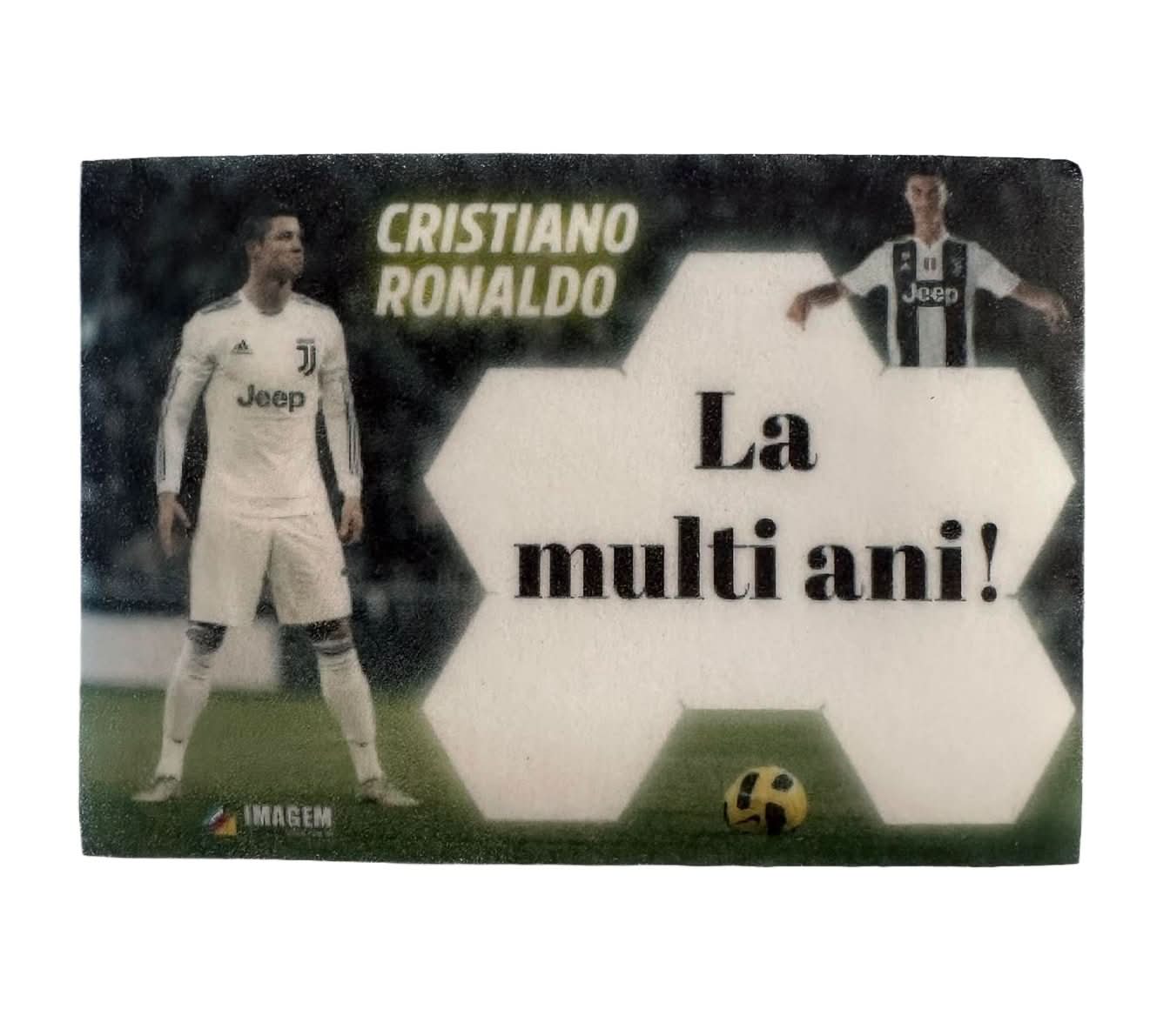 Eetbare suikerdecoratie, Ronaldo - "Gefeliciteerd met je verjaardag!" Nati-winkel