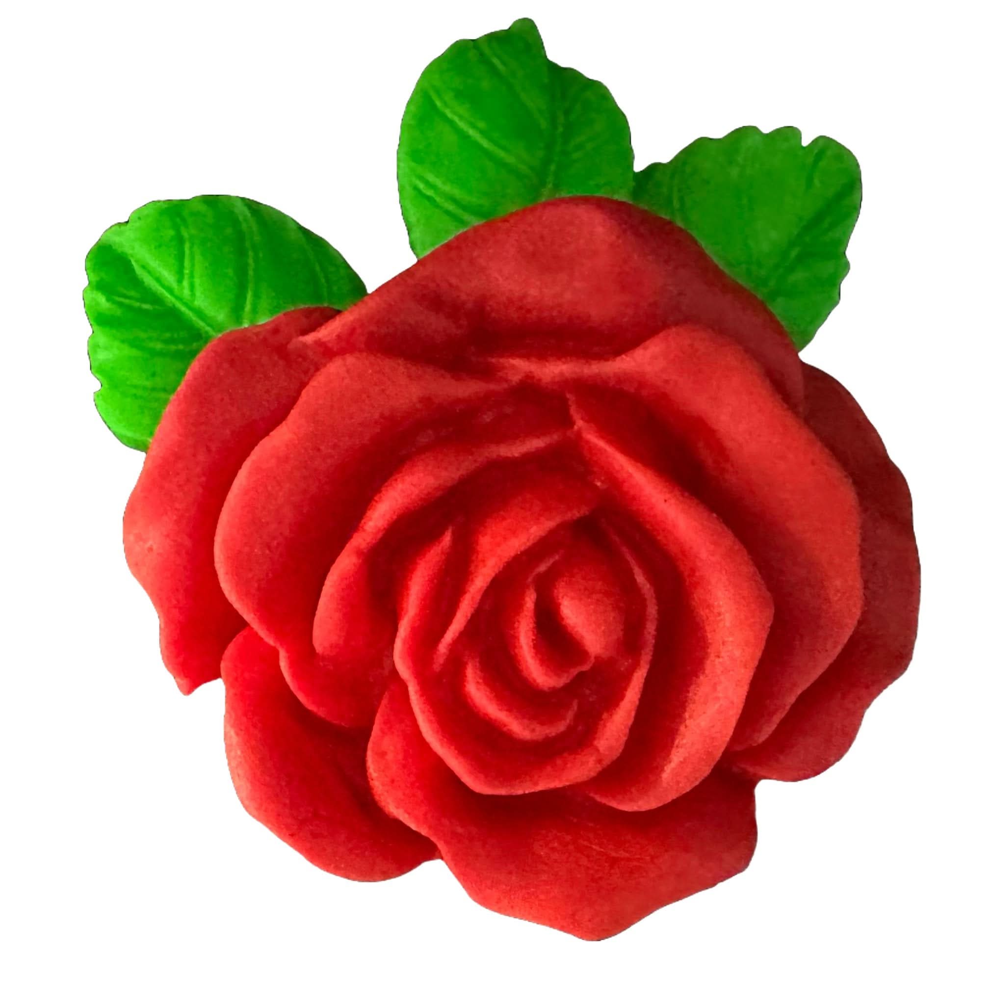 Eetbare suikerdecoratie, Rode Roos Suikerpasta Decoraties Nati Shop