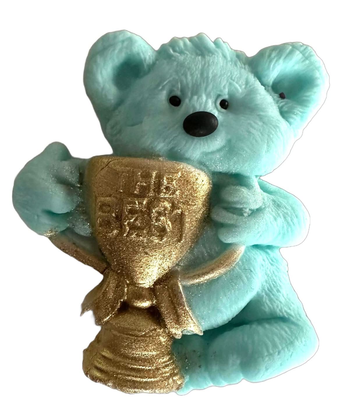 Eetbare suikerdecoratie, blauwe teddybeer Decoraties van Sugar Paste Nati Shop