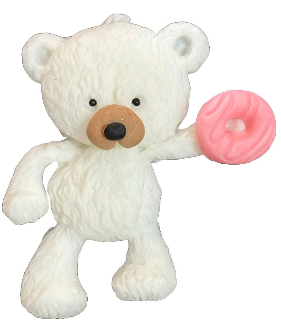 Eetbare suikerdecoratie, Beer met donutdecoraties van Sugar Paste Nati Shop
