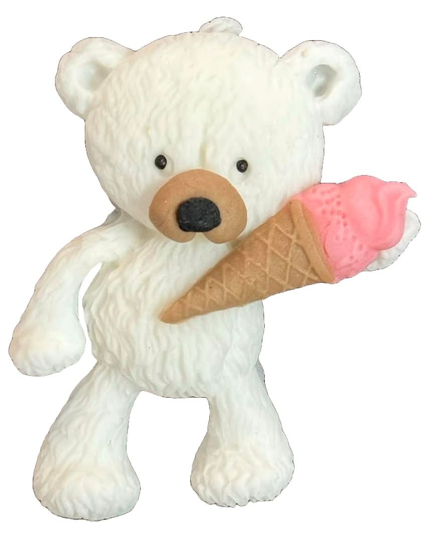 Eetbare suikerdecoratie, Beer met ijsdecoraties van Sugar Paste Nati Shop