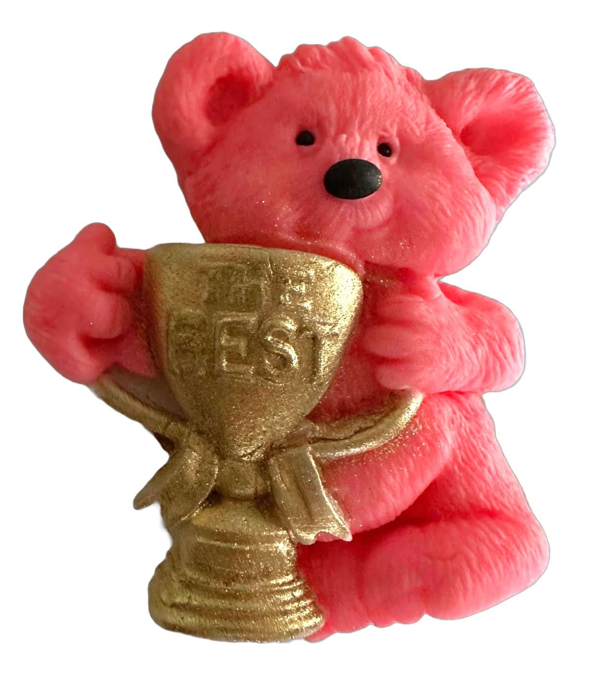 Eetbare suikerdecoratie, Roze Teddybeer Suikerpasta Decoraties Nati Shop