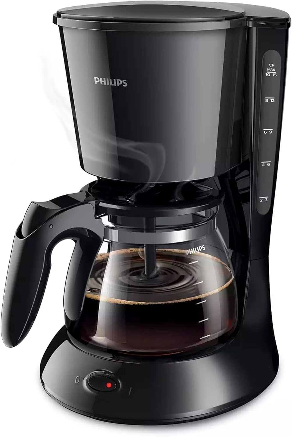 PHILIPS Café Gaia Filter-espressomachine - roestvrijstalen thermoskan, antidruppelsysteem, intens aroma, automatische uitschakeling, 1300 ml, zwart (HD7546/20)
