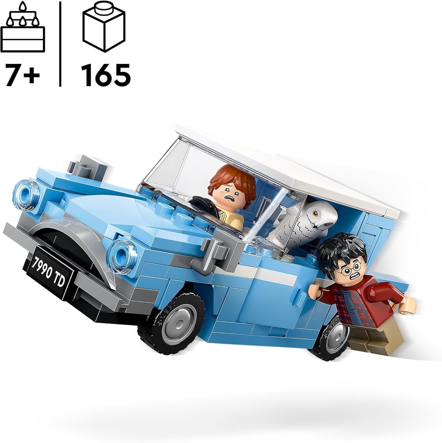 LEGO Harry Potter Vliegende Ford Engeland Bouwspeelgoedauto voor kinderen Cadeau voor jongens, meisjes en alle fans vanaf 7 jaar Set met 2 minifiguren inclusief Ron Wemel Rollenspel 76424 Bouwsets Besuchen in LEGO-Store