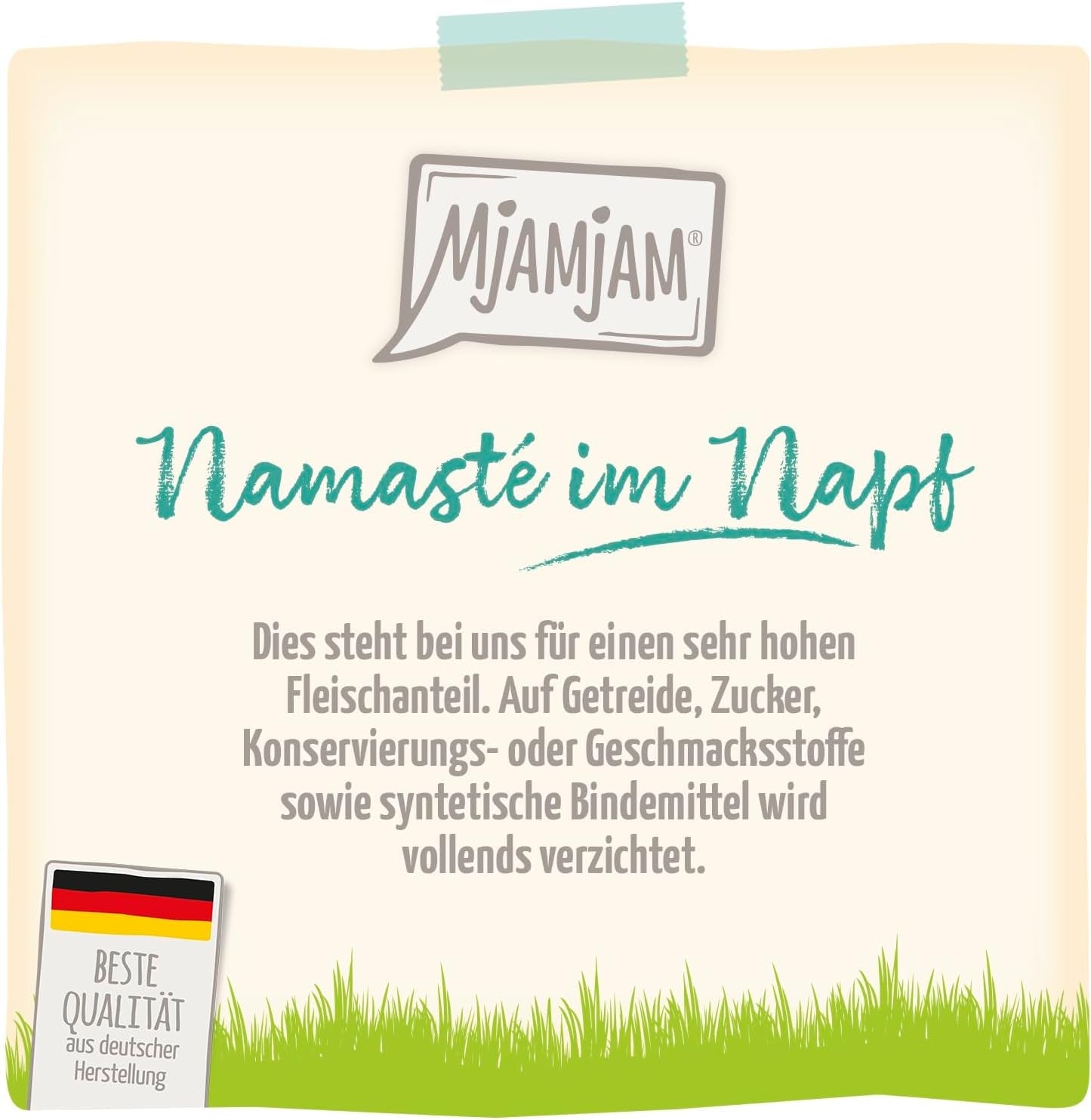 MjAMjAM - Premium natvoer voor katten - Wellness - Spijsvertering - Rund, 12 stuks (12 x 125 g), graanvrij