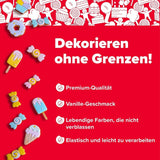 Dekora - Witte suikerpasta-fondant 150g - Perfect voor taarten en bakdecoraties - Gluten- en lactosevrij - Vanillesmaak - Zacht, flexibel en gemakkelijk te vormen voor creatieve decoraties Naty Shop Suikerpasta