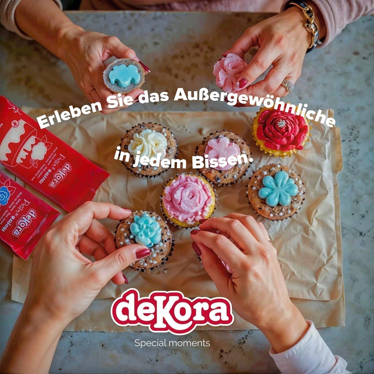 Dekora - Witte suikerpasta-fondant 150g - Perfect voor taarten en bakdecoraties - Gluten- en lactosevrij - Vanillesmaak - Zacht, flexibel en gemakkelijk te vormen voor creatieve decoraties Naty Shop Suikerpasta