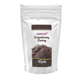 Dekozauber24 couverturedruppels, wit, 500g, met witte chocolade- en vanillesmaak, Deco Melts-chips, magnetronbestendig, voor cake pops, cakes, vlaaien, vlaaien, dripping of icing Naty Shop suikerpasta Donkerbruin