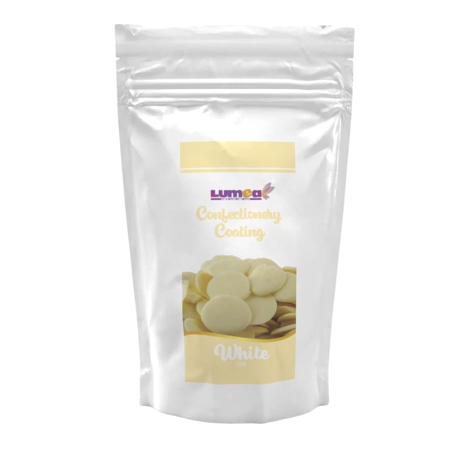 Dekozauber24 couverturedruppels, wit, 500g, met witte chocolade- en vanillesmaak, Deco Melts-chips, magnetronbestendig, voor cake pops, cakes, taarten, vlaaien, dripping of icing Naty Shop Witte suikerpasta