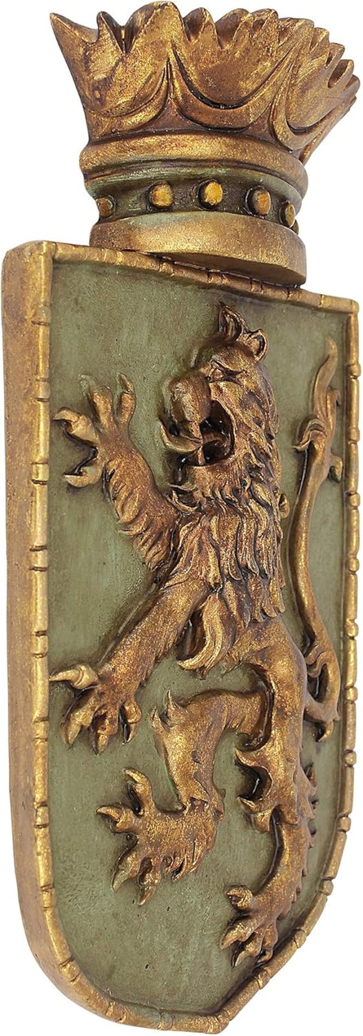 Design Toscano Middeleeuws schild Verticale leeuw, wandsculptuur Beeldjes en sculpturen Naty Shop