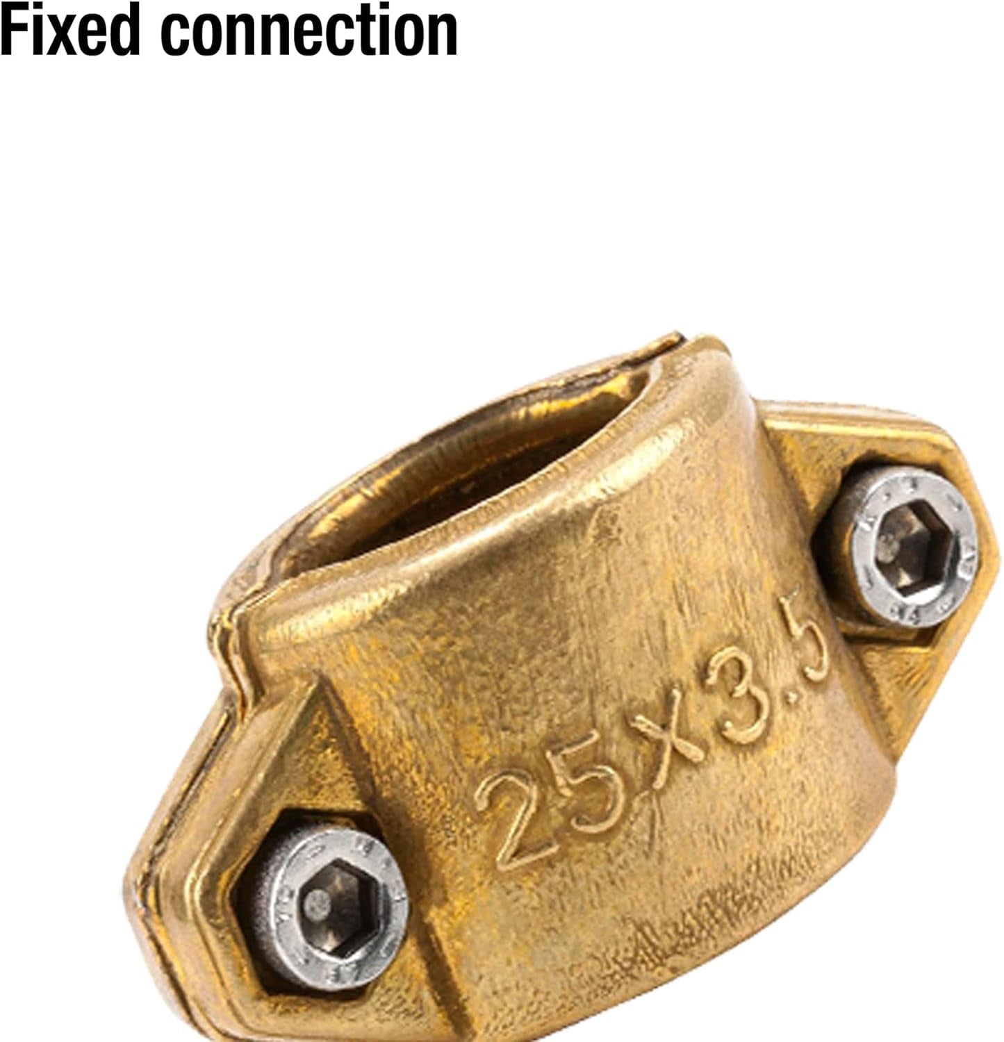 Gardena Slangklemmen: Messing slangklem voor het bevestigen van zuig- of hogedrukslangen, geschikt voor 25 mm (1 inch) slangen (7211-20)
