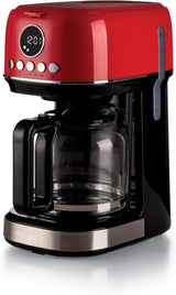 Ariete Moderna 1396 filter-espressomachine voor het zetten van Amerikaanse koffie tot 15 kopjes glazen karaf verwarmingsplaat LCD-display afneembare en wasbare filters wit