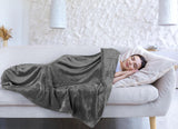 Utopia Bedding Gezellige fleecedeken [228x228 cm, grijs] Zachte, lichte, warme en pluizige deken Comfortabele en ademende deken voor slaapbank, bank, bedden en dekens Besuche den Utopia Bedding-Store